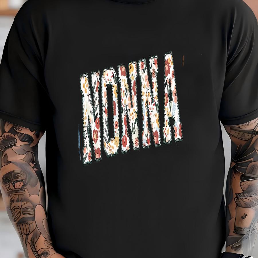 Nonna Shirt, Floral Nonna Shirt, Custom Grandma Shirt, Personalized Gift For Nonna, Mother's Day Gift, Tee T-shirt