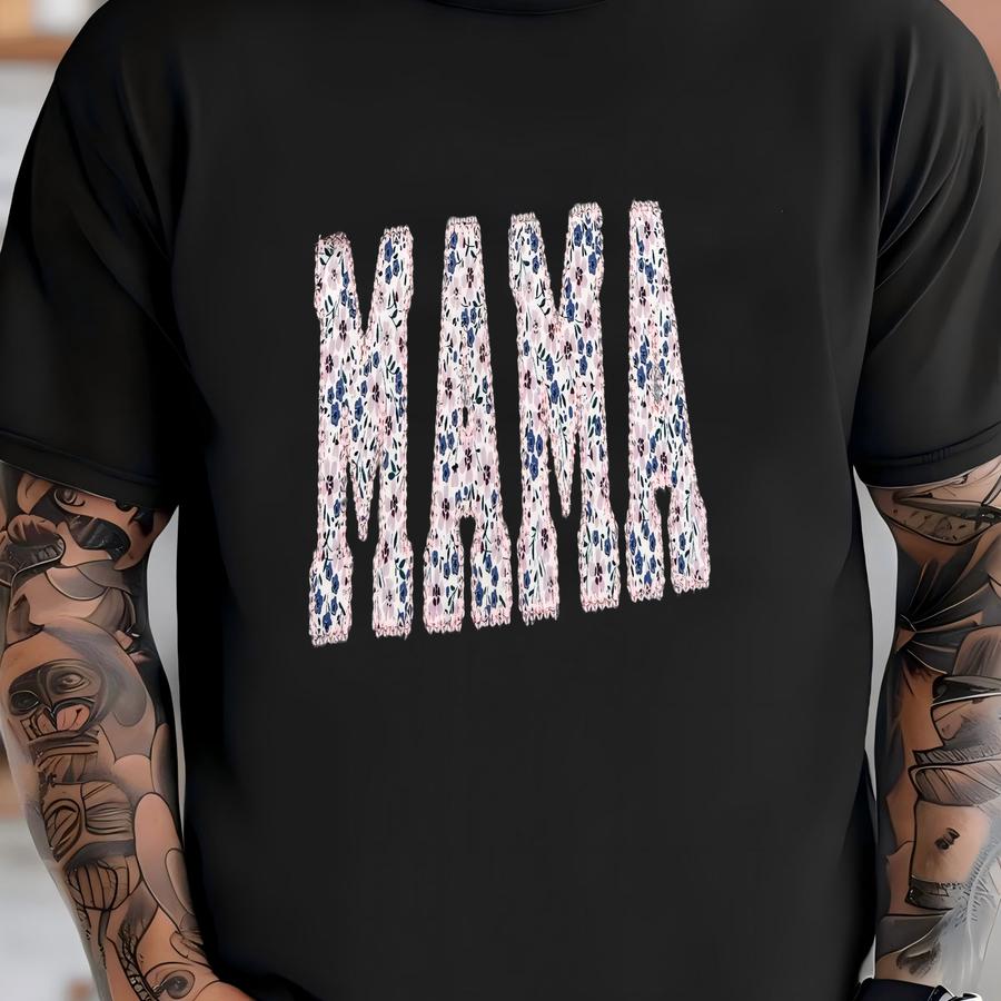 Mama And Mini Sweatshirt, Floral Mom And Me Outfit, Personalized Mother Daughter Sweatshirt, Mother's Day Sweatshirts T-shirt