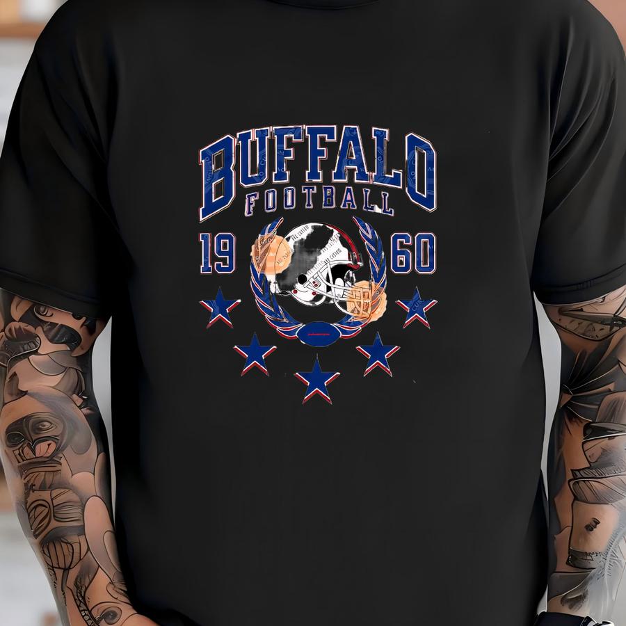 Buffalo Football Hoodie For Woman And Kids, Sports Gear, Game Day Shirts, Gifts For Her, Vintage Bill Apparel, Football Tees T-shirt