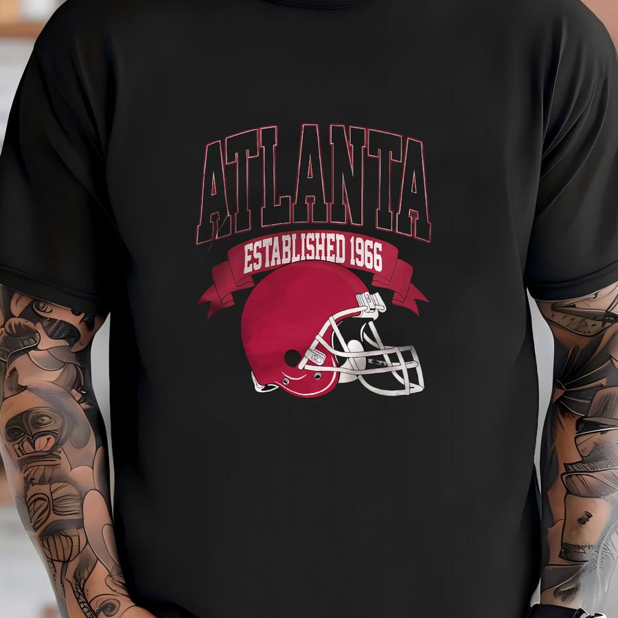 Vintage 1966 Atlanta Football Hoodie Unisex Adult , Youth Tee, Sweatshirt T-shirt