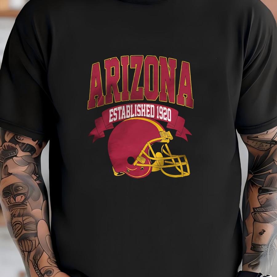 Vintage 1920 Arizona Football Hoodie Unisex Adult , Youth Tee, Sweatshirt T-shirt