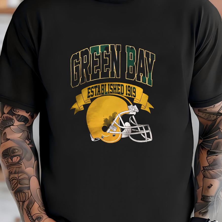 Vintage 1919 Green Bay Football Hoodie Unisex Adult , Youth Tee, Sweatshirt T-shirt
