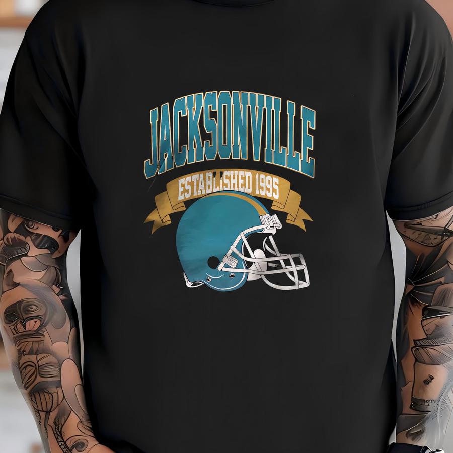 Vintage 1995 Jacksonville Football Hoodie Unisex Adult , Youth Tee, Sweatshirt T-shirt