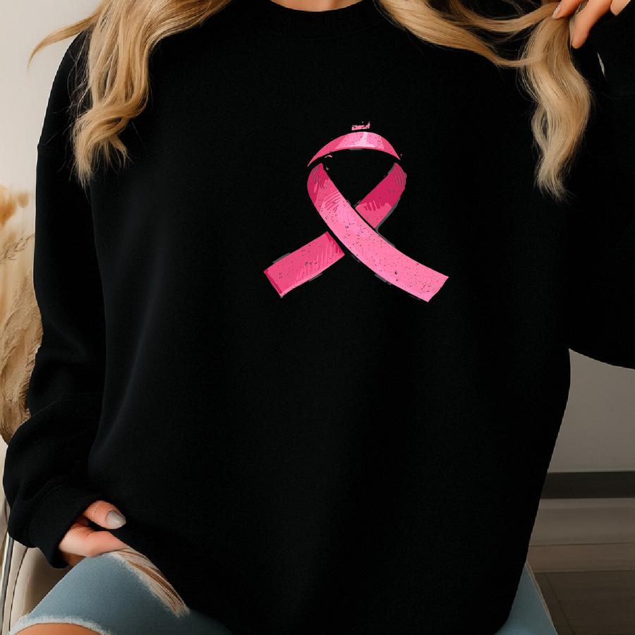 ® T-shirt, Breast Cancer Awareness Shirt, Cancer Support Team, Cancer Survivor Tee, Fight Cancer Shirt, Pink Ribbon Gift Sweatshirt