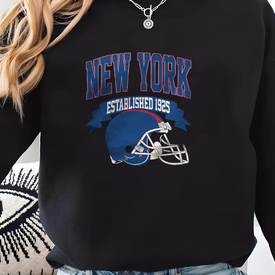 Vintage 1925 New York Ny Football T-shirt Unisex Adult , Youth Tee, Sweatshirt Sweatshirt