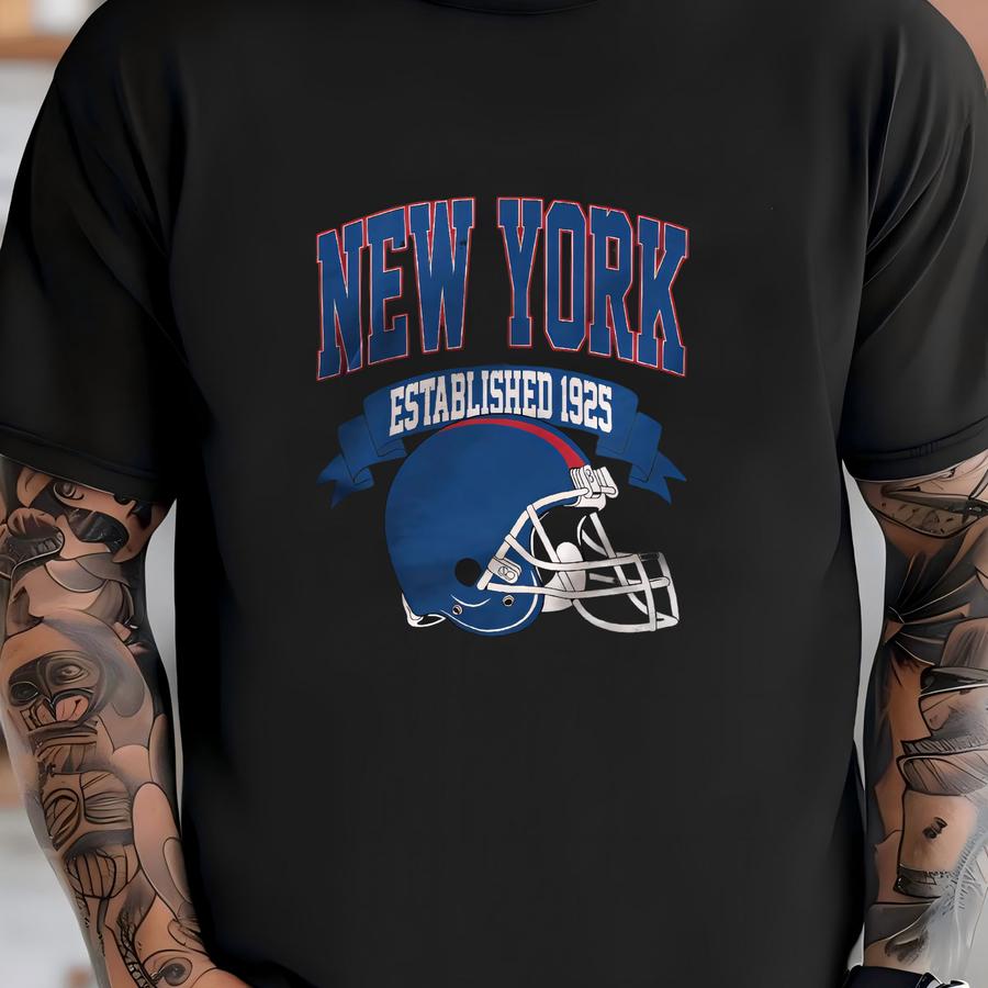 Vintage 1925 New York Ny Football Hoodie Unisex Adult , Youth Tee, Sweatshirt T-shirt