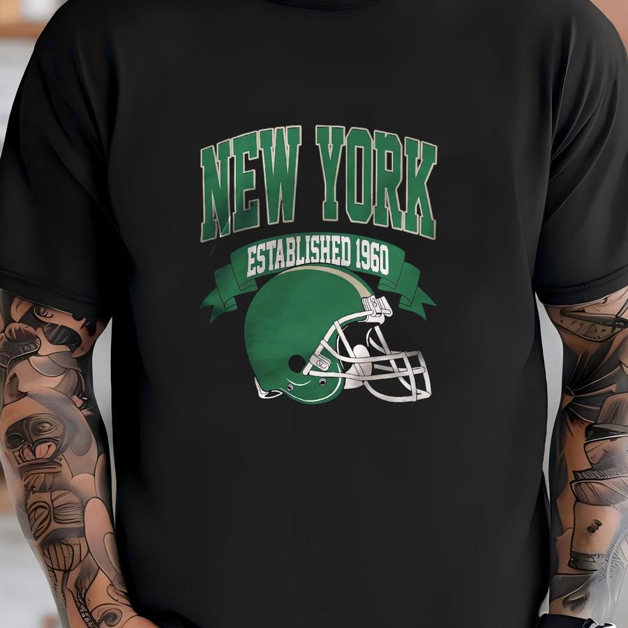 Vintage 1960 New York Football Hoodie Unisex Adult , Youth Tee, Sweatshirt T-shirt