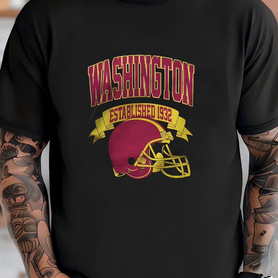 Vintage 1932 Washington Football Hoodie Unisex Adult , Youth Tee, Sweatshirt T-shirt