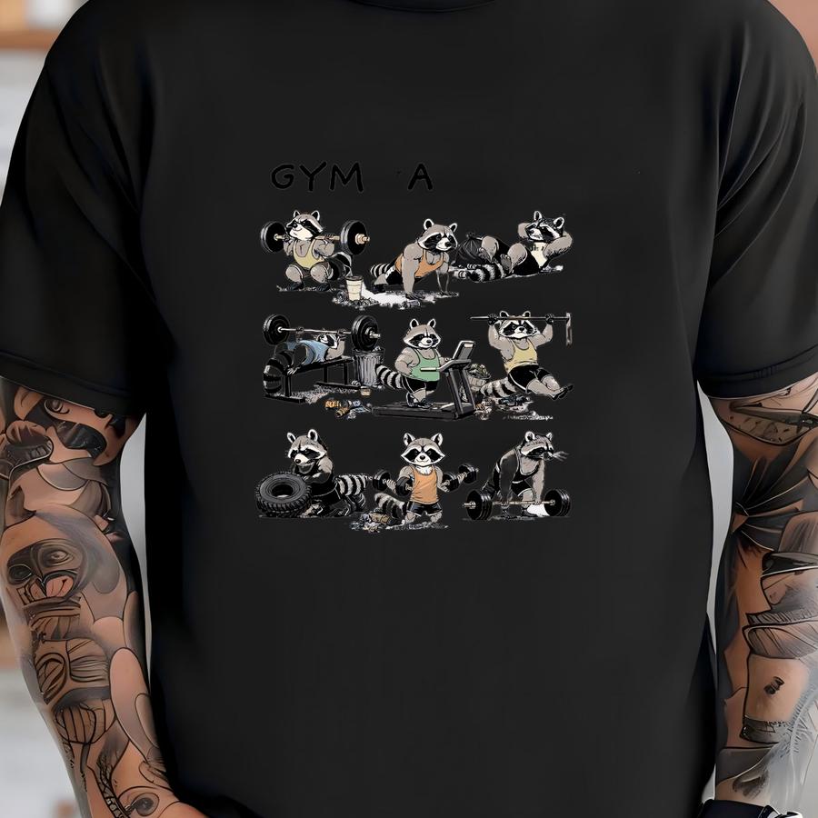 ® Shirt, Gym Bandits Shirt, Funny Raccoon Shirt, Fitness Shirt, Weightlifter Gift, Raccoon, Fitness Trainer, Workout T-shirt