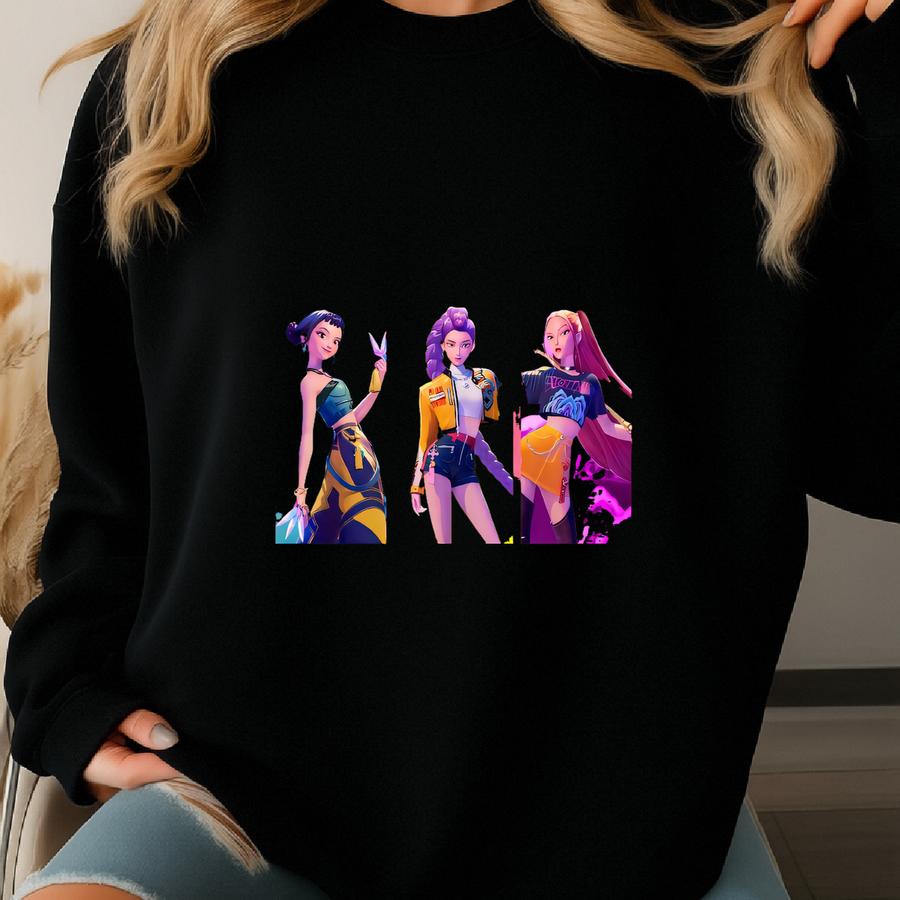 Kpop Demon Hunters Tanks, Jinu Manga Racerback Top, Kpop Huntrix Shirt, Demon Hunter Merch, Saja Girls Gift, Kpop Fan Shirt,  Sweatshirt