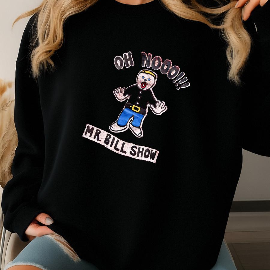 Vintage 70s/80s Mr. Bill Show Oh Nooo! Snl Saturday Night Live Claymation Comedy Sketch Tv Graphic Shirt Usa Size S/m Sweatshirt