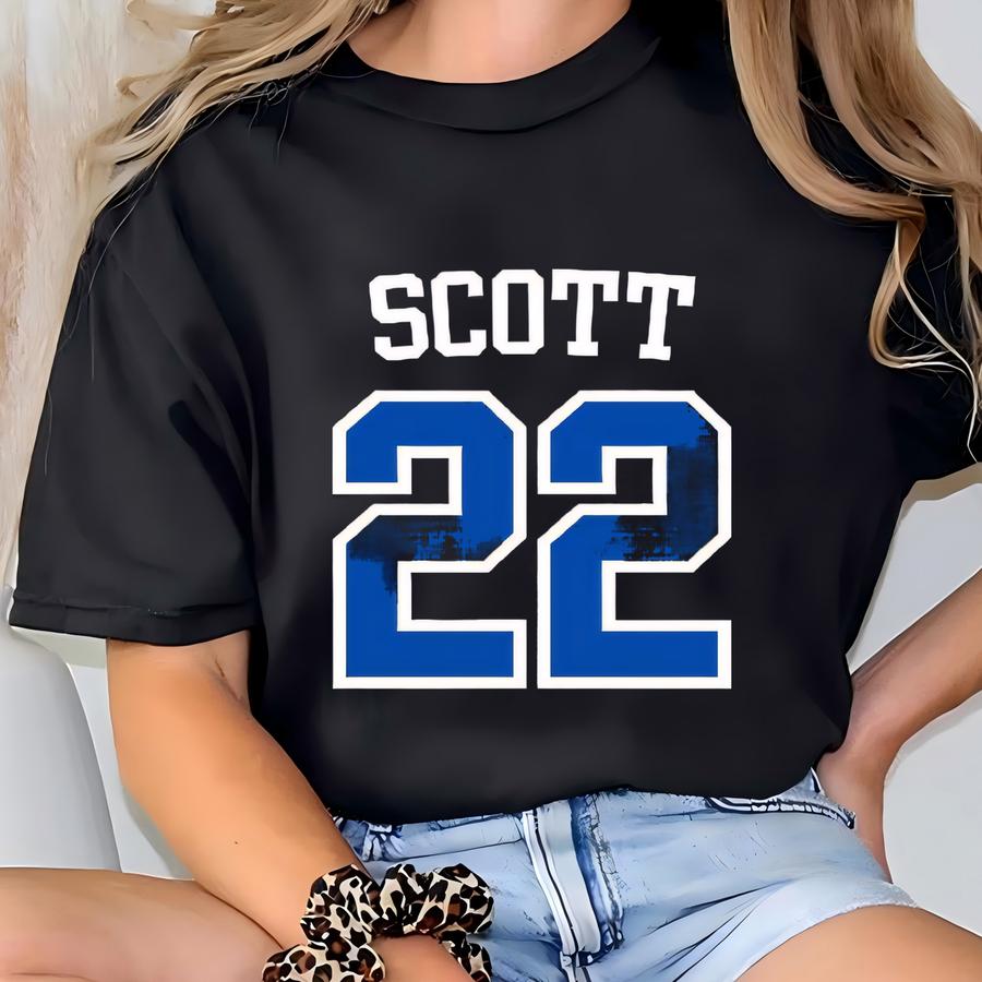 Tree Hill Ravens, Unisex Garment-dyed Hoodie , Scott 22, North Carolina, One Tree Hill Gifts, Jersey T-shirt