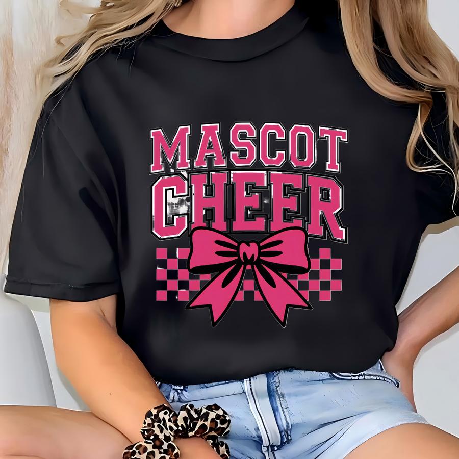 Custom Cheer Tshirt For Mom, Cheer Mom Dad Shirt, Cheer Game Day Tee, Personalized Cheer Shirt, Custom Mascot Team Name T-shirt