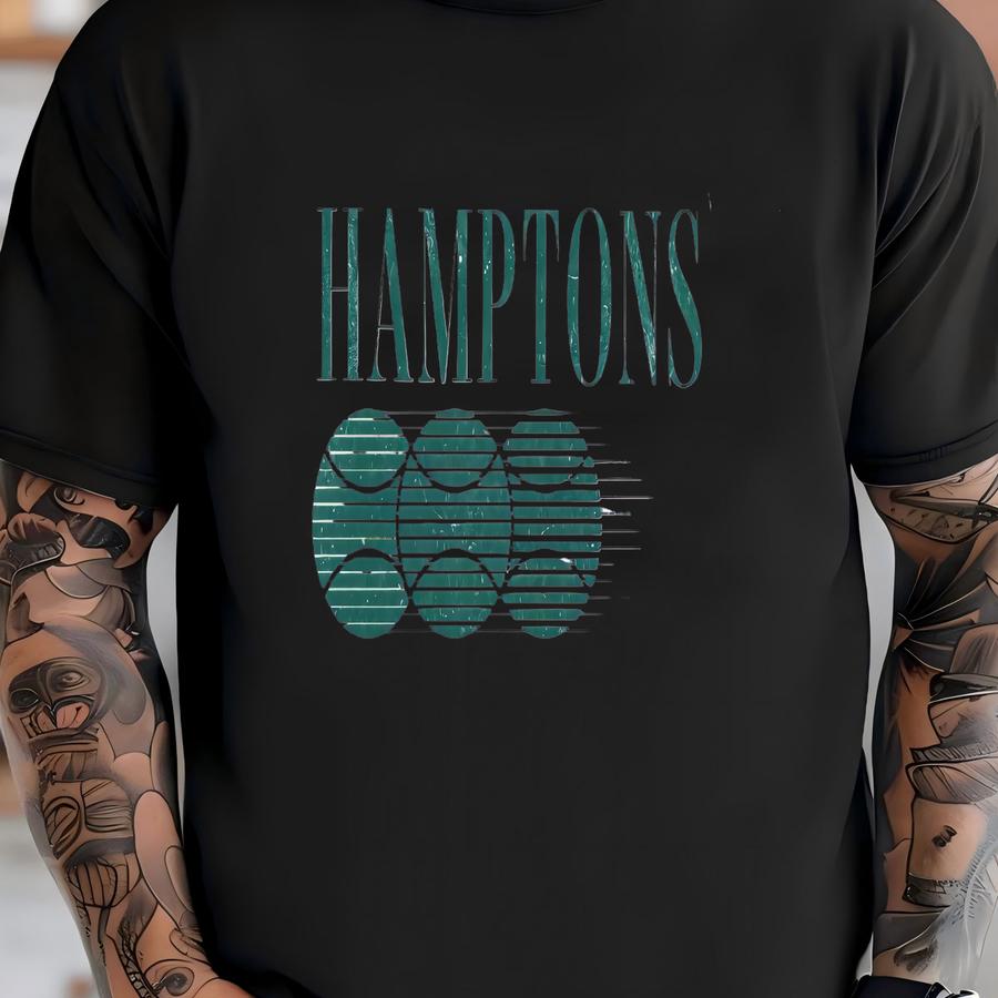 Hamptons Lightweight Cotton Crewneck Sweatshirt | Vintage Retro Tennis, Racquet, Country Club Pullover | Bachelorette Trip T-shirt