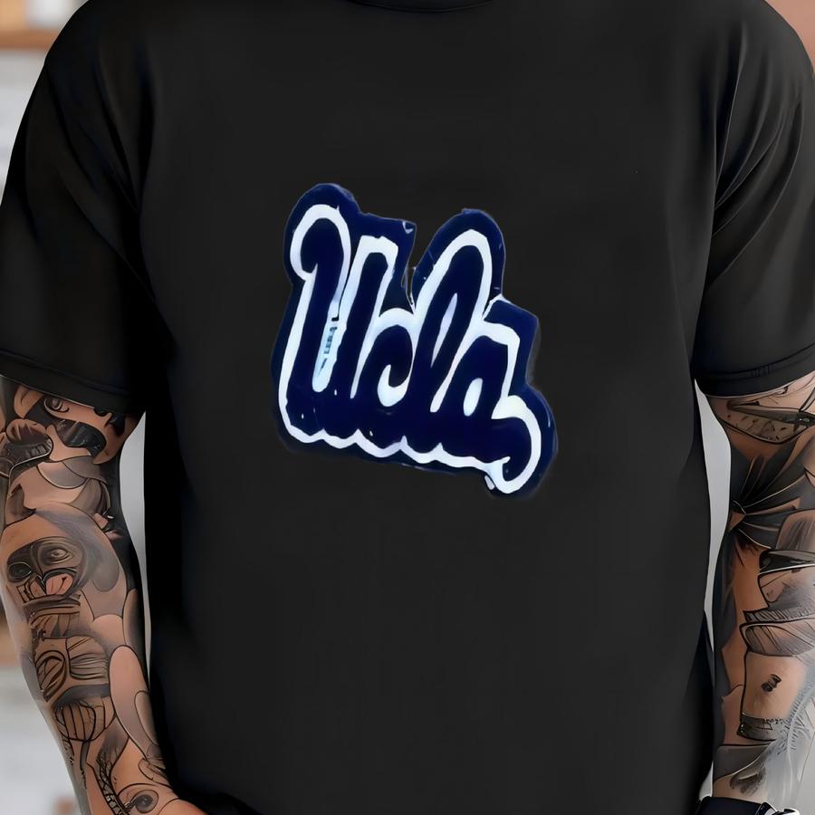 Vintage Ucla Striped Small Logo Pocket Sweatshirt Size L T-shirt