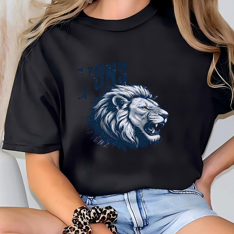 Lions Lead Others Follow Shirt, Game Day Lions Shirt, Lion School Spirit Shirt, Lions Football Tshirt, Go Lions Shirt, Retro Lion Pride T-shirt