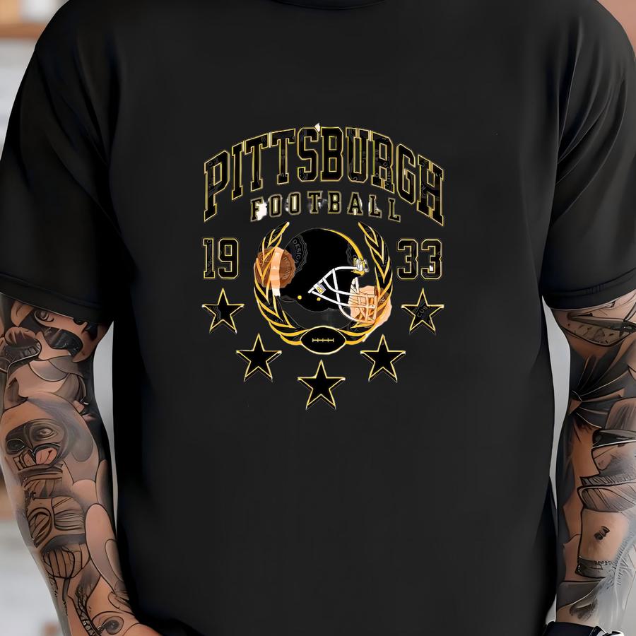 Pittsburgh Football Hoodie, Sports Gear, Woman Game Day Tee, Kids Football Shirts, Gifts For Her, Vintage Steel Apparel T-shirt