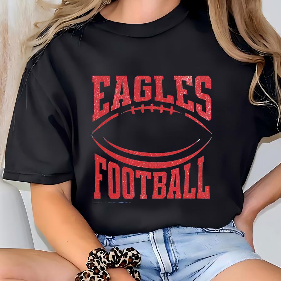 Custom Football Mascot Tank Top, Personalized Football Spirit Wear, Teacher Gameday Tank, Game Day Shirt, Youth Football T-shirt