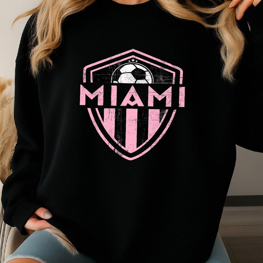 ® T-shirt, Miami Soccer Shirt, Miami Florida Tee, Soccer Game Day, Miami Fc Soccer, Soccer Team Shirt, Miami Football Shirt Sweatshirt