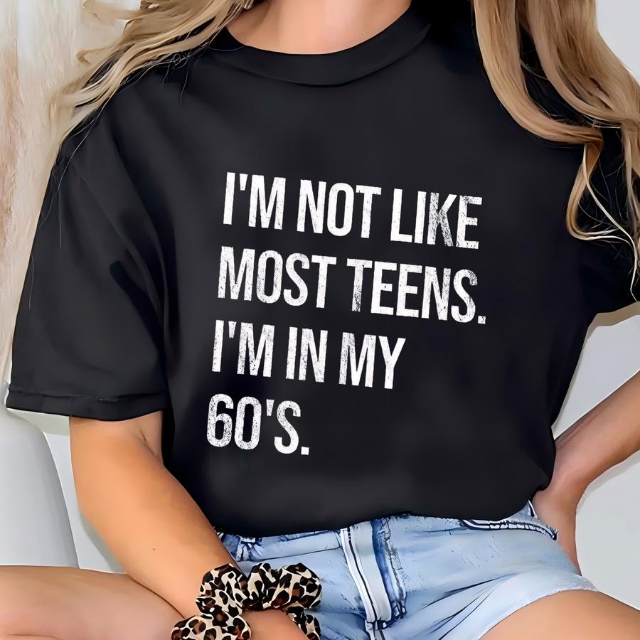 Funny 60th Birthday Hoodie: Distressed Sixtieth Tee T-shirt