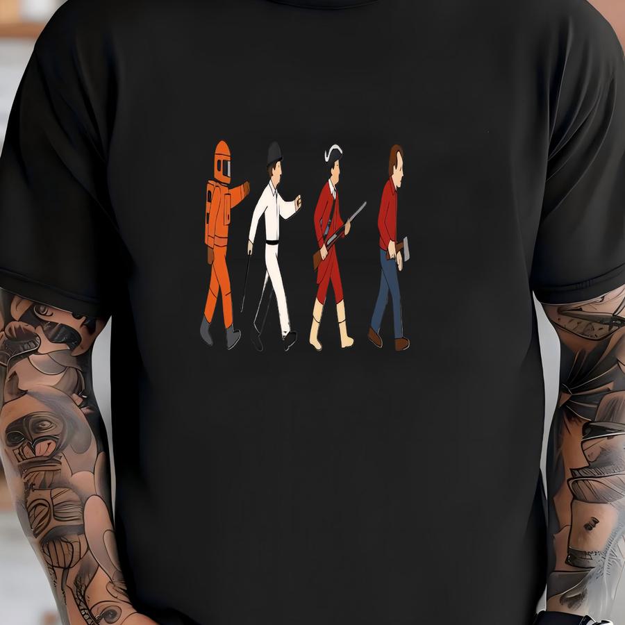 Kubrick T Shirt, Abbey Road X Kubrick Shirt, Clockwork Orange 2001 A Space Odyssey Barry Lyndon The Shining Movie Tshirt, Cinema Lover Gift T-shirt