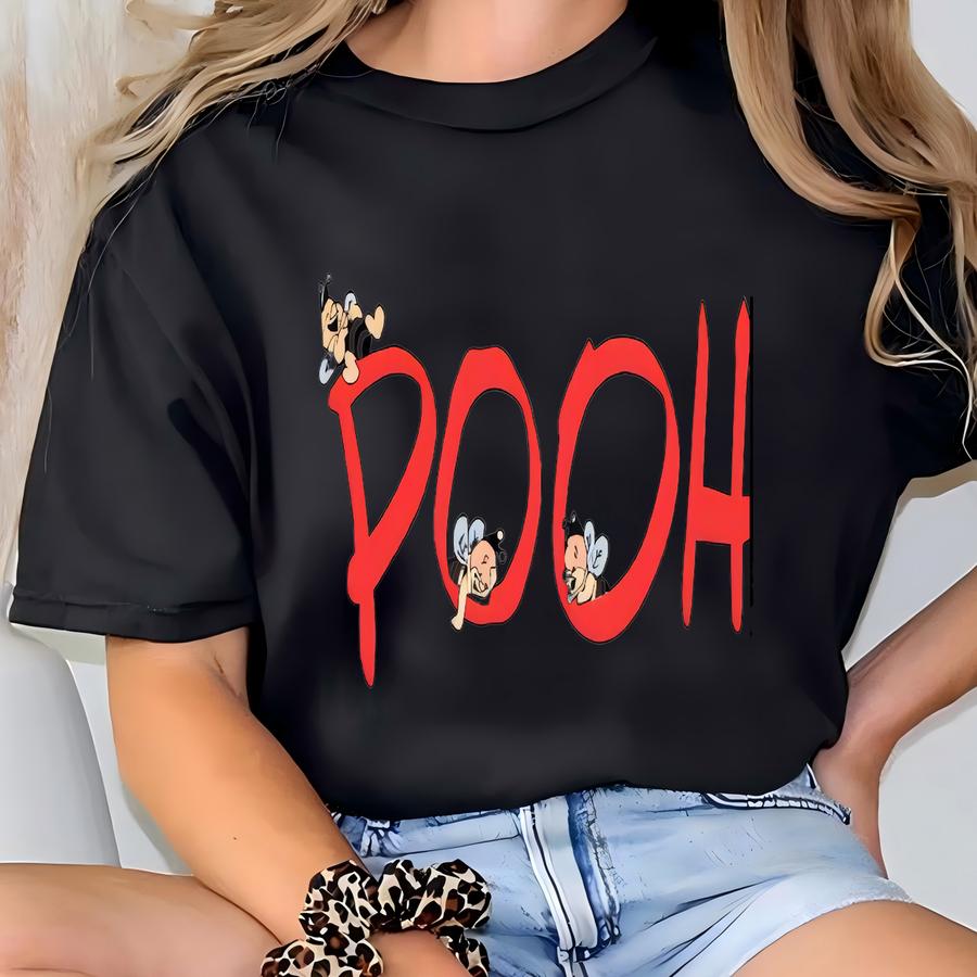 ® Big Face Shirt, Pooh Tee, Land Family Trip Shirt, Pooh With Bees Tee, Pooh The Bear Shirt T-shirt