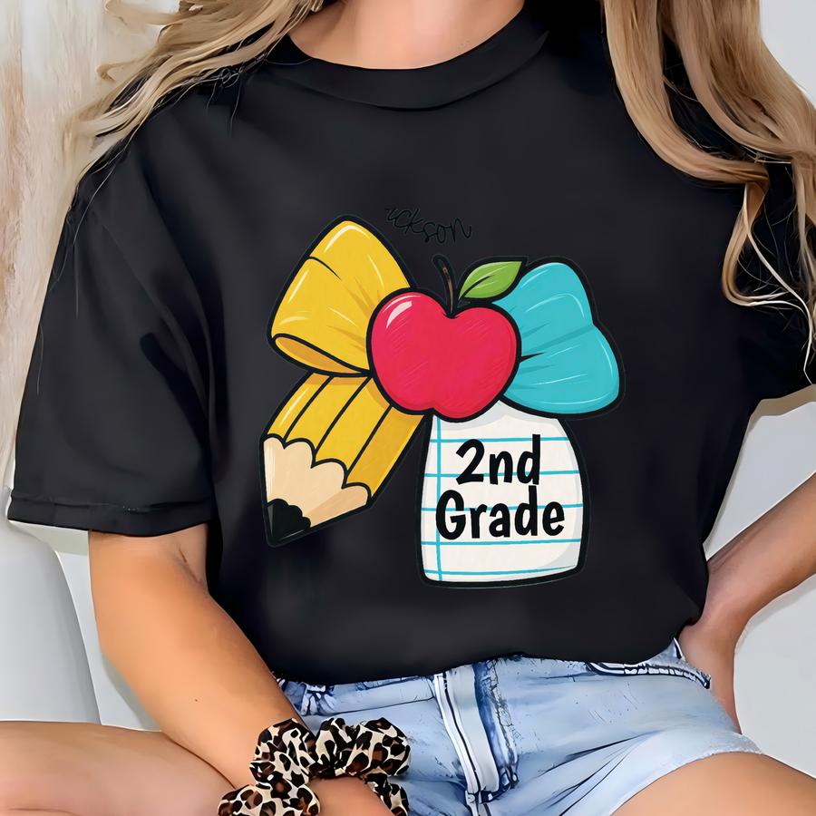 Teacher 1st Grade Hoodie, Back To School Shirt, Custom Teacher Last Name, Teacher Appreciation, New Elementary Teacher T-shirt