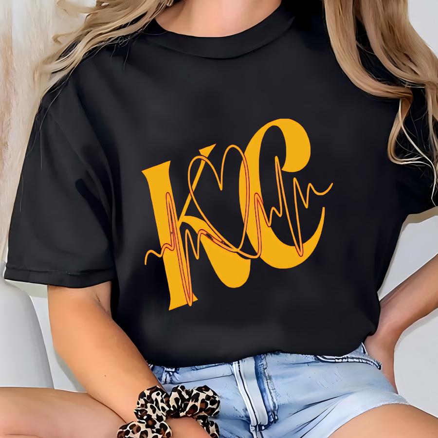 Kc Heartbeat - Football T-shirt