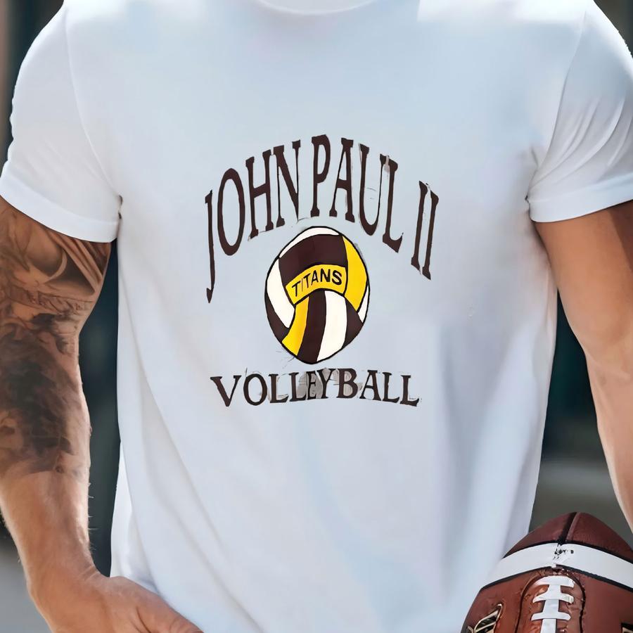 Vintage John Paul Ii Volleyball Sweatshirt - Men's Fit M T-shirt Vintage John Paul Ii Volleyball Sweatshirt - Men's Fit M T-shirt