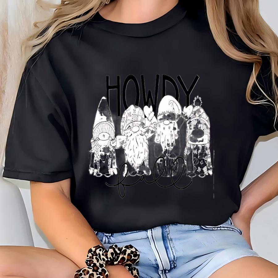 Fall Gnome Coloring Page Bundle | Printable Coloring Page, Halloween Themed, Gnomes, Activities For Kids, Digital Download, Fall Color Sheet T-shirt