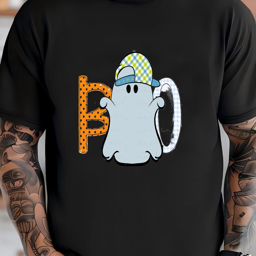 Boo Png, Spooky Png, Boy Ghost Png, Halloween Png, Fall Png, Spooky Season, Trending Png, Pumpkin Png, Preppy Png, Boo Boy Png T-shirt