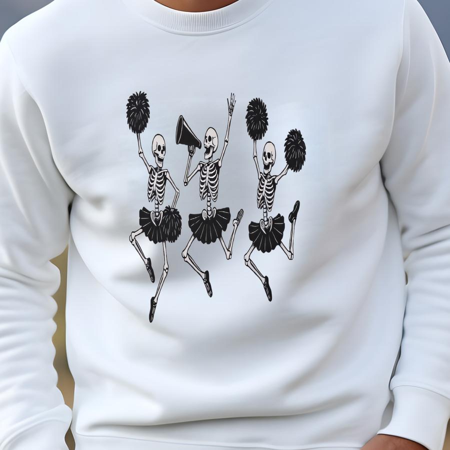 Funny Cheer Skeleton Halloween Costume Cheerleader Gift For Cheerleader Practice Wear Cheer Gift Cheer Mom Gift Spirit Wear Halloween Sweatshirt Funny Cheer Skeleton Halloween Costume Cheerleader Gift For Cheerleader Practice Wear Cheer Gift Cheer Mom Gift Spirit Wear Halloween Sweatshirt