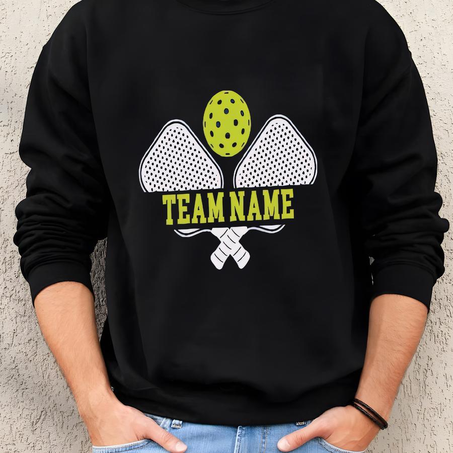 Custom Pickleball Racerback Tank,custom Name And Number Vneck Shirt,pickleball Team,personalized Game Day Pickleball Player, Sport Lover,p4 Sweatshirt