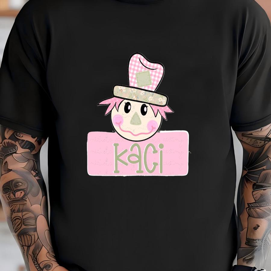 Scarecrow Png, Spooky Png, Name Patch Png, Halloween Png, Fall Png, Spooky Season, Trending Png, Pumpkin Png, Preppy Png, Boo Png T-shirt