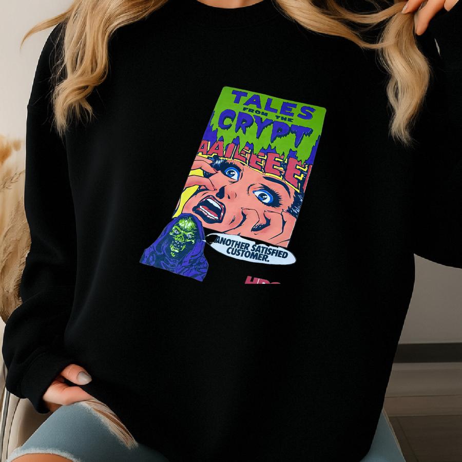 Vintage 90s Tales From The Crypt Hbo Tv Series Horror Fantasy Sci Fi Rare Graphic Shirt Usa Size 2xl Sweatshirt