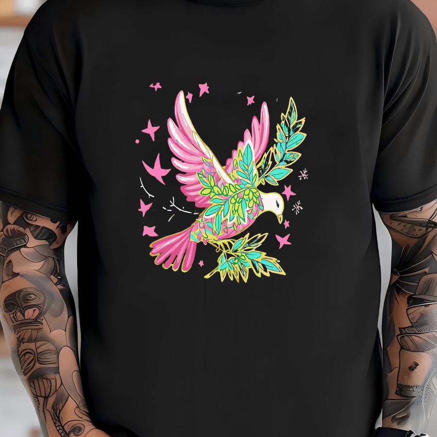 Christian Hoodie: Look At The Birds Bible Verse Graphic T-shirt