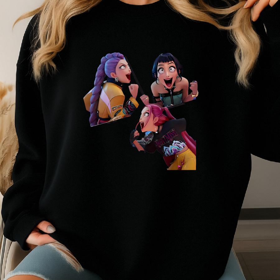 Kpop Demon Hunters Shirt , Jinu Manga Tee, Kpop Huntrix Pin, Demon Hunter Merch, Saja Girls Gift, Kpop Fan Poster, Kpop Shirt Sweatshirt