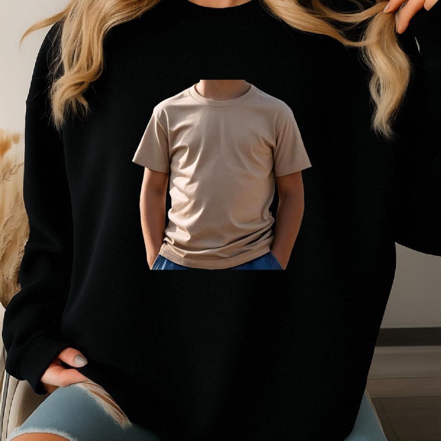 Western Kid T-shirt Mockup: C9018 (jpg Png Digital Download Sweatshirt