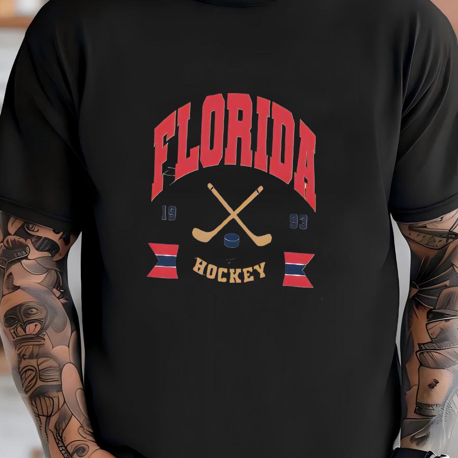 Florida Hockey Sweatshirt | Hockey Crewnecks | Gift Shirt| Florida Shirt | Florida Vintage | Panthers T-shirt