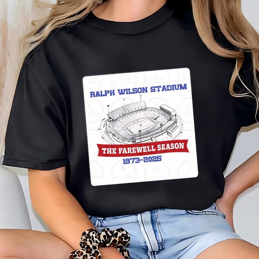 Ralph Wilson Stadium Farewell Season Magnet, Commemorative Sports Gift, Home Decor, Refrigerator Magnet, Collector's Item T-shirt