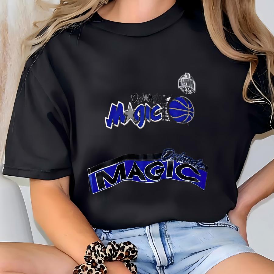 90s Orlando ‘magic’ Crewneck Sweatshirt Print Logo Grey Color Men’s L T-shirt