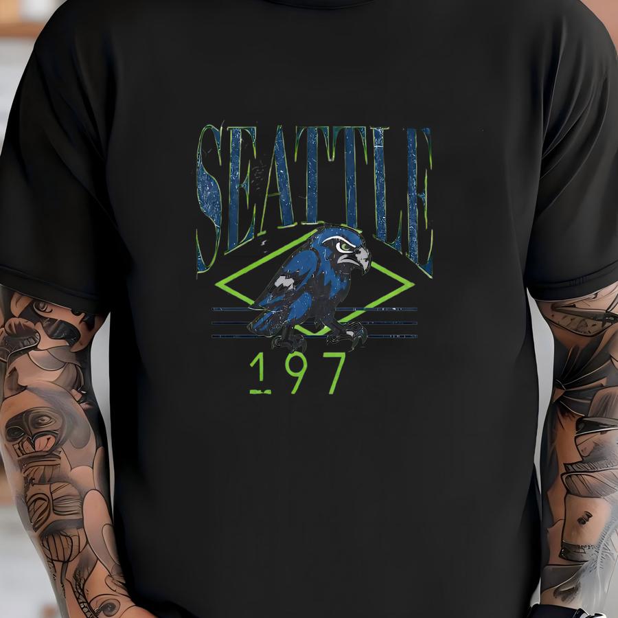 Seattle Football Sweatshirt, Vintage Crewneck, Unisex Game Day Apparel, Retro Sports Gift, Tailgate Outfit, Pacific Northwest Pride T-shirt