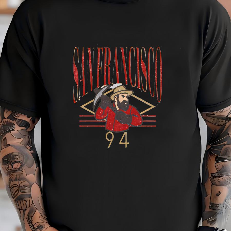 Vintage San Francisco Football Unisex Sweatshirt, Retro Crewneck Game Day Apparel, Bay Area Pride Gift, Tailgate Outfit T-shirt