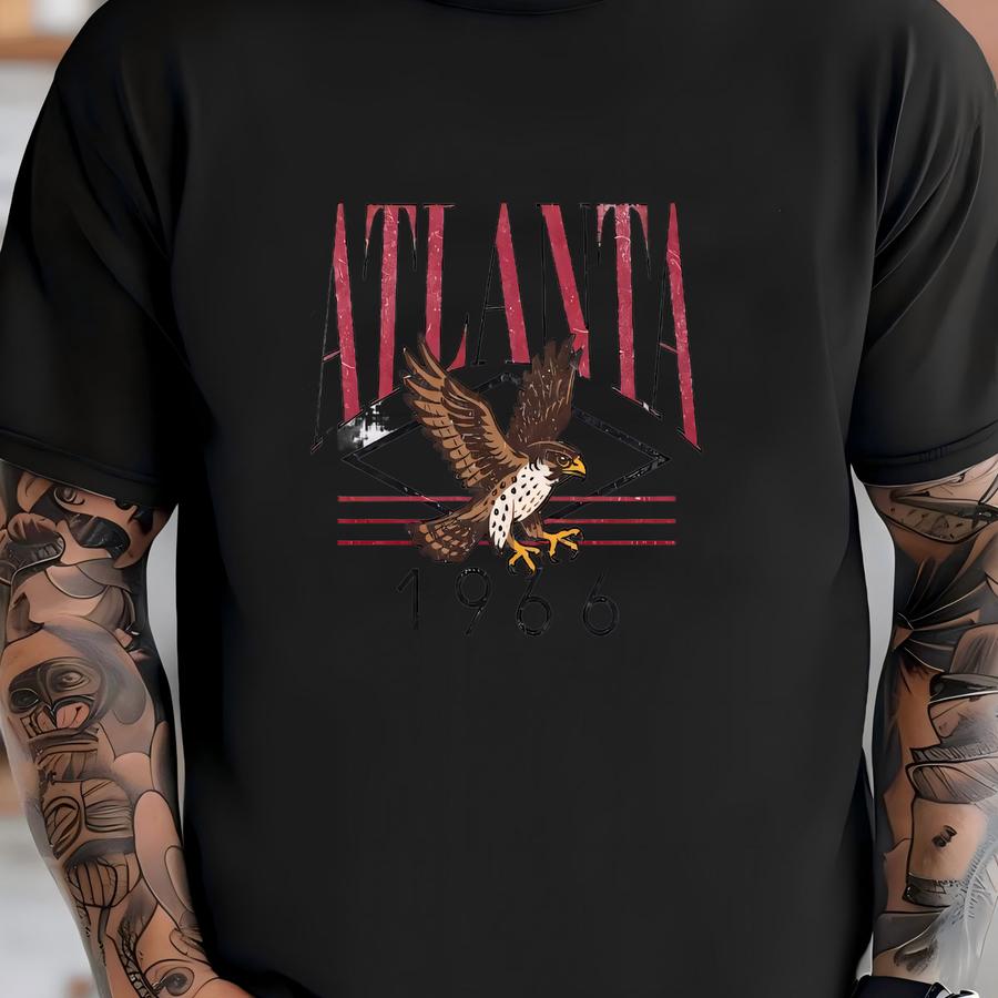 Atlanta Football Vintage Crewneck Sweatshirt, Unisex Game Day Apparel, Retro Sports Gift, Tailgate Outfit, Southern Team Pride, Heavy Blend T-shirt