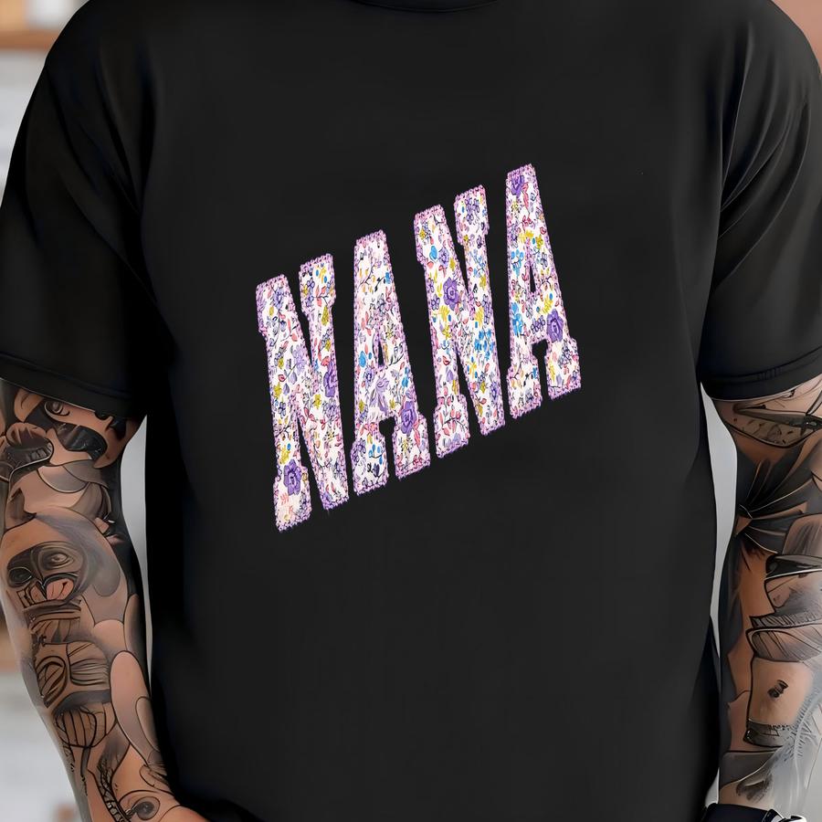 Nana Sweatshirt, Floral Crewneck, Custom Grandma Gift, Cozy Grandma Sweatshirt, Mother's Day Gift T-shirt