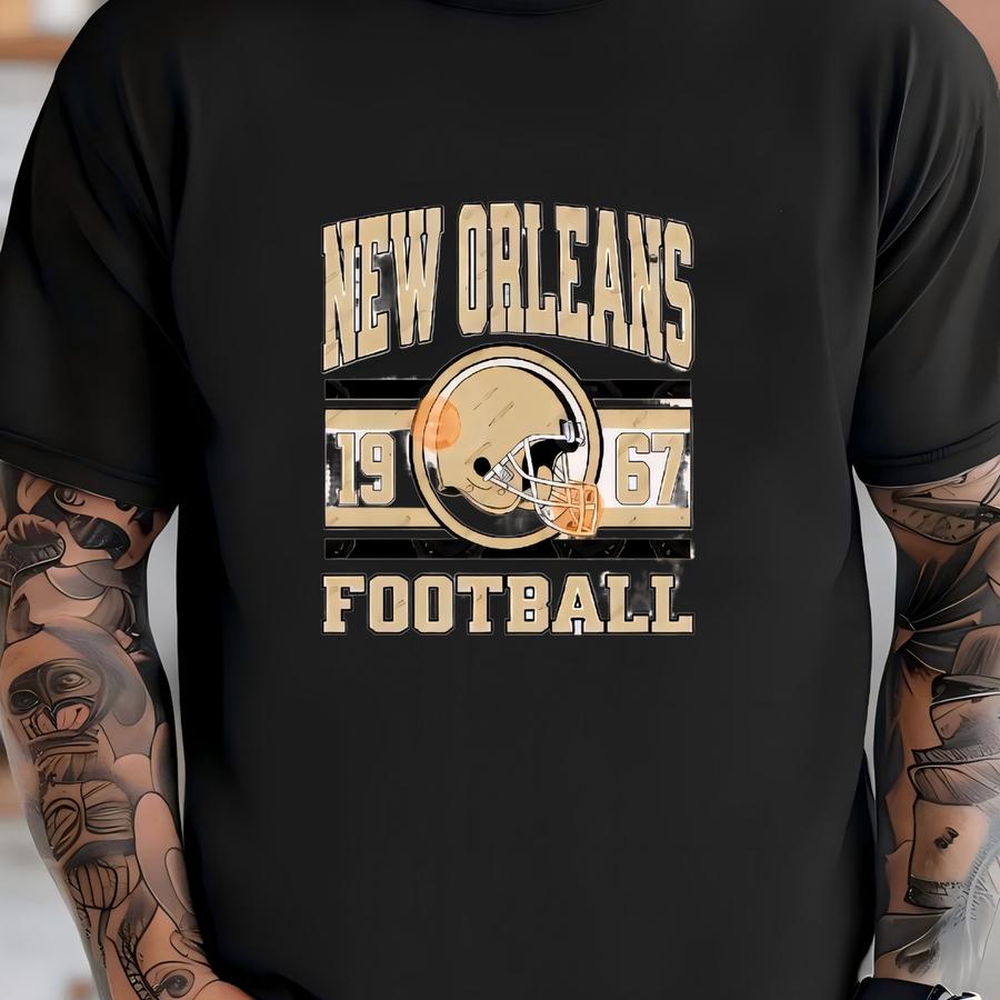 New Orleans Football , Toddler And Kids Shirts, Baby Game Day Hoodie, Kids Sports Gear, Girl Football Fan Tee, Vintage Saint Apparel T-shirt