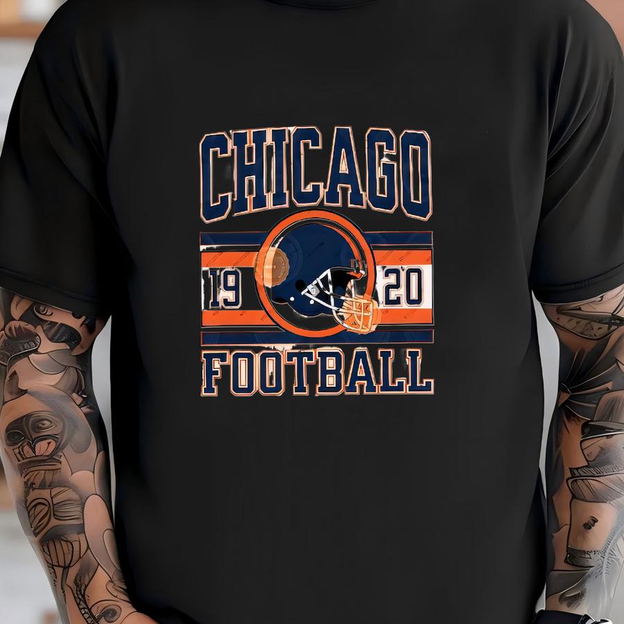 Chicago Football , Toddler And Kids Shirts, Baby Sports Gear, Toddler Game Day Hoodie, Vintage Bear Apparel, Kids Football Fan Tees T-shirt