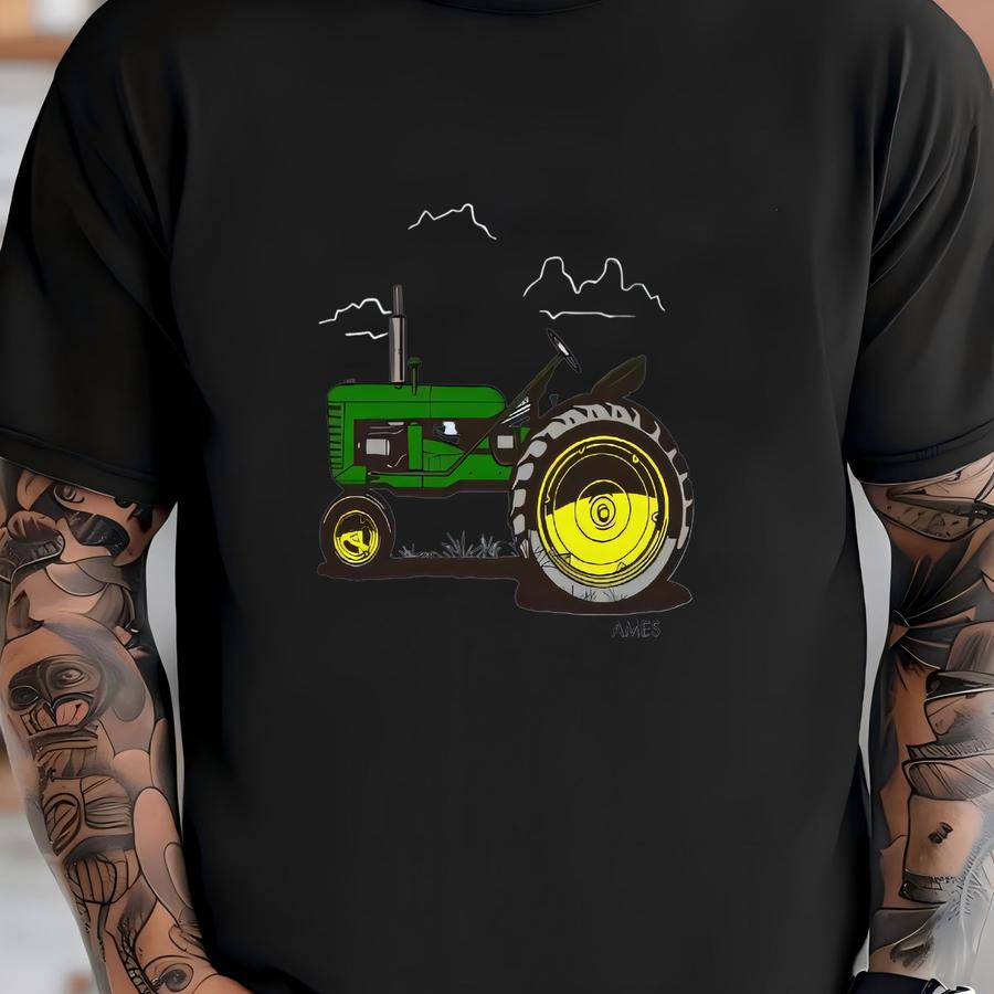 Green Tractor Youth Pocket Tee T-shirt