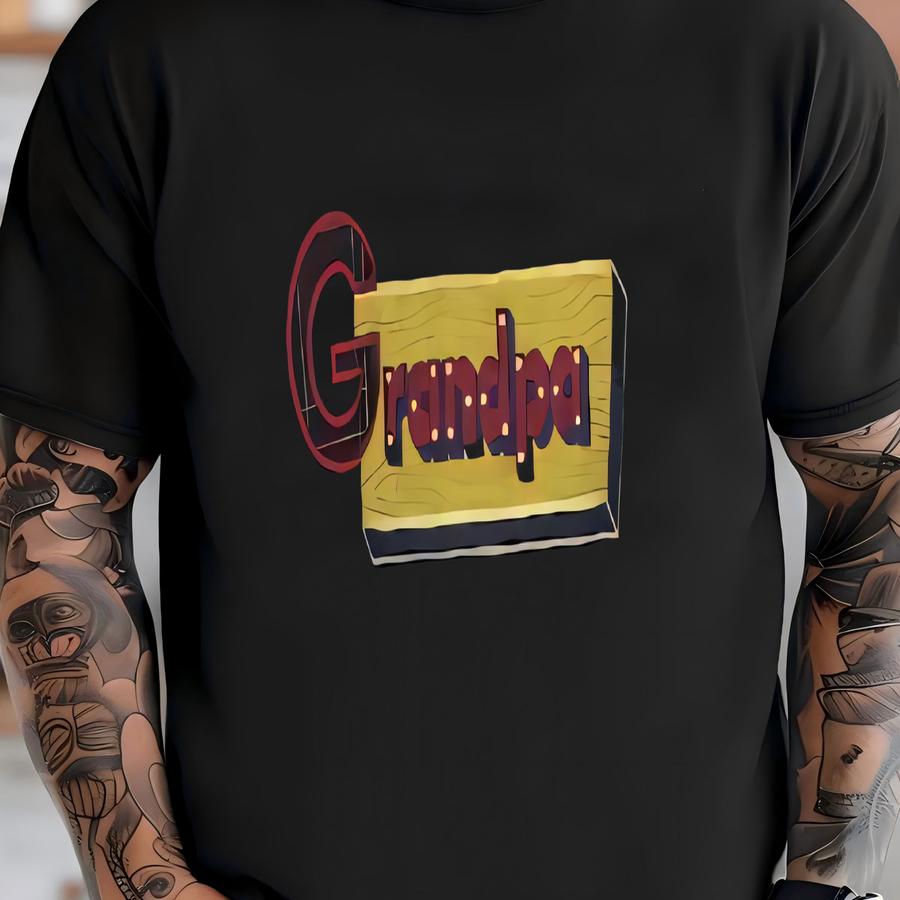 Vintage Grandpa Blue Sweatshirt Grandpa World Best Y Logo Sweater The Greatest Grandfather Gift Crewneck Pullover Size Xl T-shirt