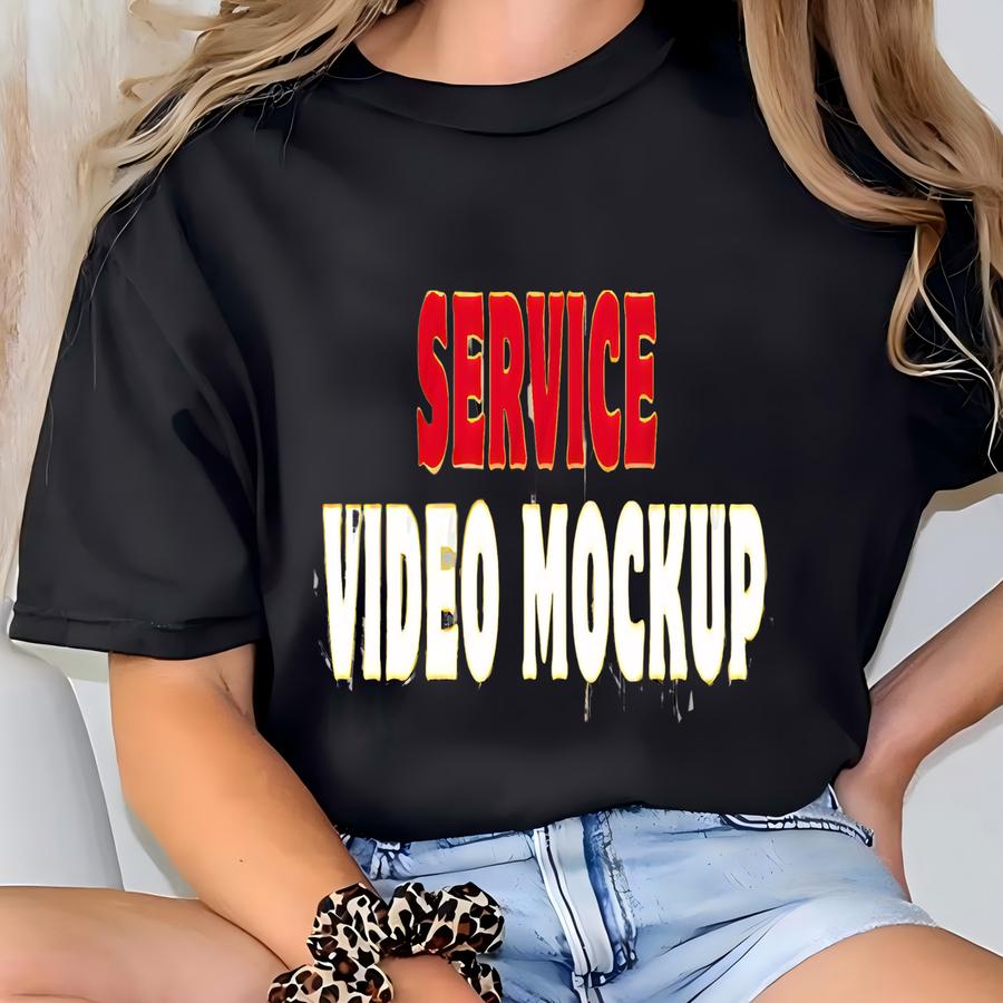 Back To School Hoodie Video Mockup Service – Realistic Black And White Shirt Models For Girls–perfect For Custom Apparel Clothing Brand T-shirt